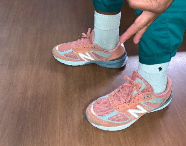 Giày New Balance 990v5 Made In USA 'Sunrise Rose' M990SR5 - Ảnh 4