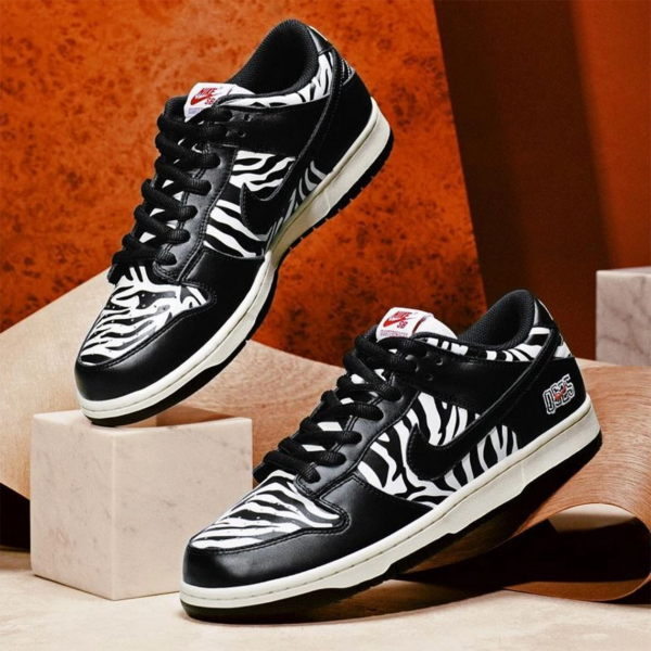 Giày Nike Quartersnacks x Dunk Low SB 'Little Debbie's Zebra Cakes' DM3510-001 - Ảnh 4