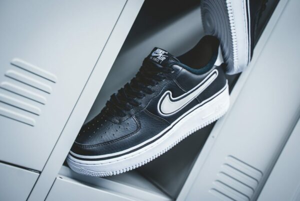 Giày Nike Air Force 1 Low Sport NBA Black White AJ7748-001 - Ảnh 4