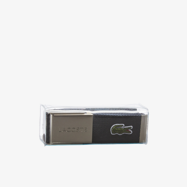 Thắt Lưng Lacoste Engraved Buckle Fabric 'Blue' RC2012M52G-166 - Ảnh 2