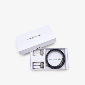 That Lung Lacoste Two Pin Buckle Belt Gift 'Black' RC4050M53G-672