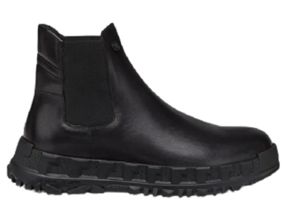 Giày Versace Greca Rhegis Leather Boots Black DSU8206-D60VG-D41