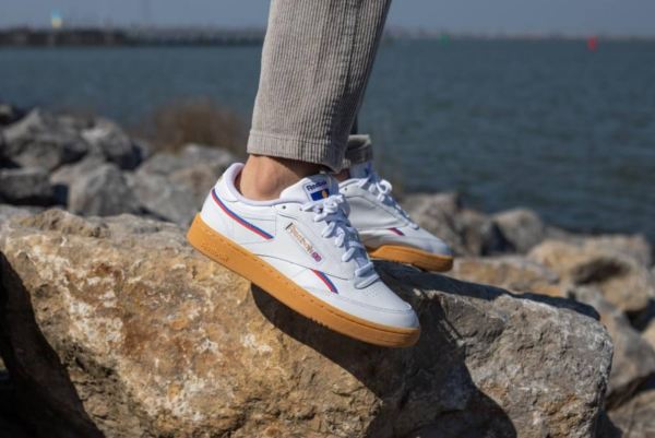 Giày Reebok Club C 85 'Radiant Red Blue' EG6425 - Ảnh 4