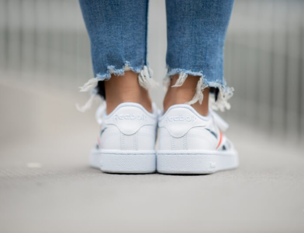 Giày Reebok Club C 85 MU  'White Scarlett Red Navy' EH0640 - Ảnh 5