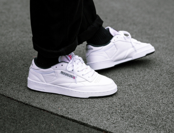 Giày Reebok Club C 85 Anniversary White Collegiate Navy FX3433 - Ảnh 4