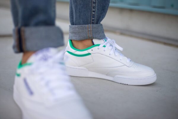 Giày Reebok Wmns Club C 85 'White Green' FW7786 - Ảnh 3