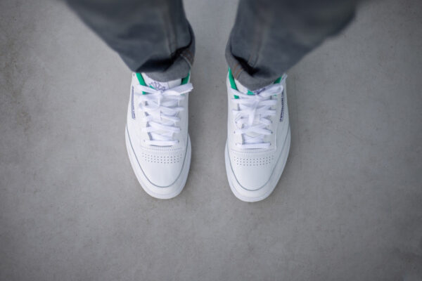 Giày Reebok Wmns Club C 85 'White Green' FW7786 - Ảnh 7