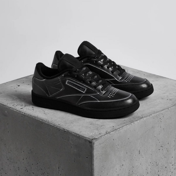 Giày Reebok Maison Margiela x Club C 'Black' H02361 - Ảnh 3