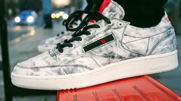 Giày Reebok Kendrick Lamar x Club C Acid Wash BS8205 - Ảnh 8