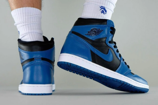 Giày Nike Air Jordan 1 Retro High OG 'Dark Marina Blue' 555088-404 - Ảnh 4
