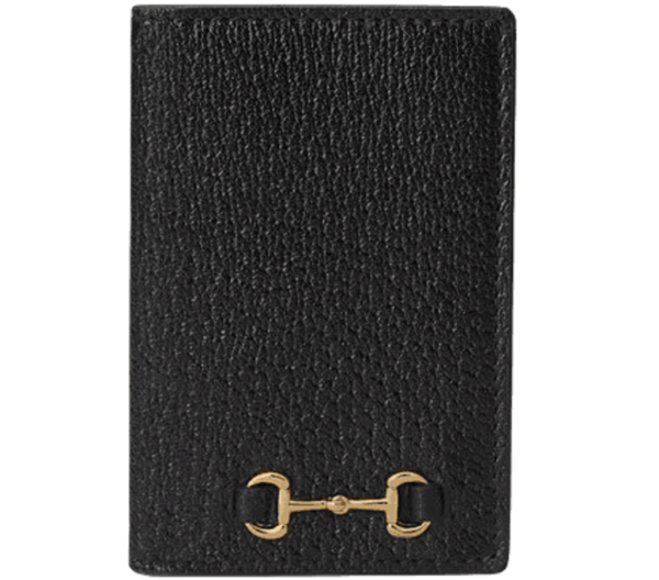 Vi Gucci Card Case Horsebit 'Black' ‎703214-DJ20G-1000