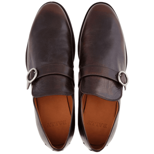 Giày Bally Leather Loafers 'Coffee' 6223033 - Ảnh 3