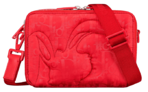 Tui Dior By Erl Pouch Strap 'Red Rabbit Motif' 2ESBC119RAY-H300