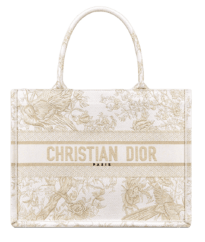 Tui Dior Book Tote Medium 'Jardin Gold-Tone Metallic' M1296ZRZF-M981