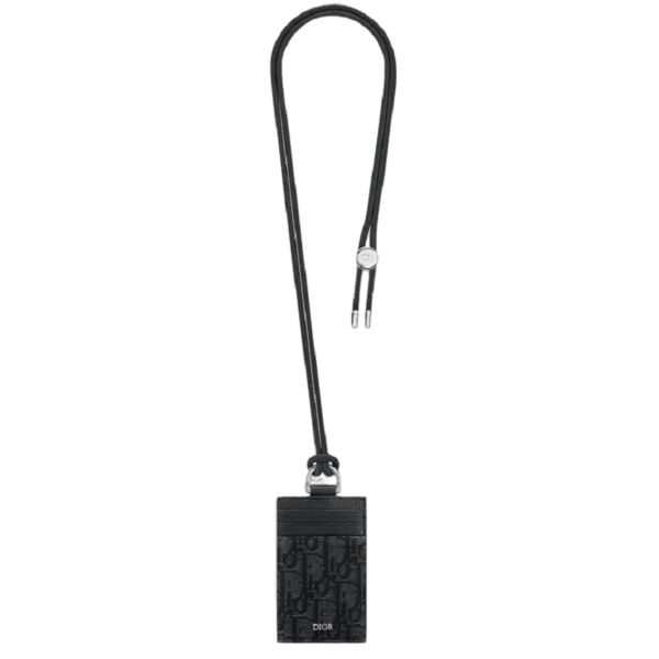 Vi Dior D-Touch Vertical Card Holder 'Black Dior' 2ESCH151YKY-H03E