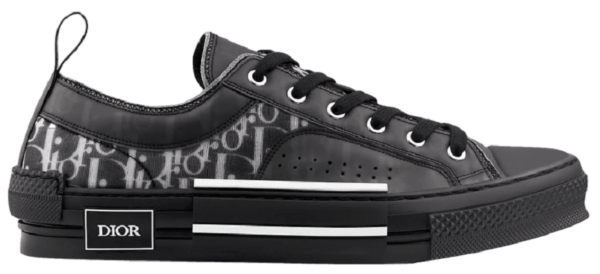 Giay Dior B23 Low 'Black Calfskin Dior' 3SN249YJP-H960