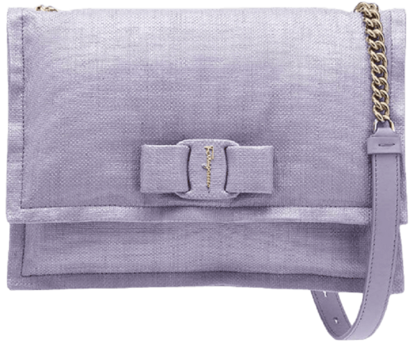 Túi Salvatore Ferragamo Ladies Poppy Viva Bow 'Spring Crocus' 210363-745129
