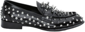 Giày Alexander Mc.Queen Stud Loafer 'Silver Black'