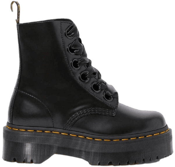 Giày Dr.Martens Molly Women's Leather Platform 'Black' 24861001