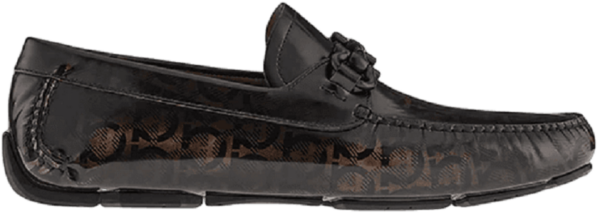 Giày Salvatore Ferragamo Driver Gancini 'Black' 02C398-749452