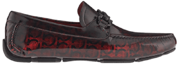 Giày Salvatore Ferragamo Driver Gancini 'Red' 02C398-749451