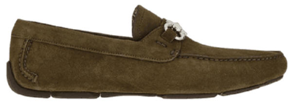 Giày Salvatore Ferragamo Driver Gancini 'Moss' 020350-753169