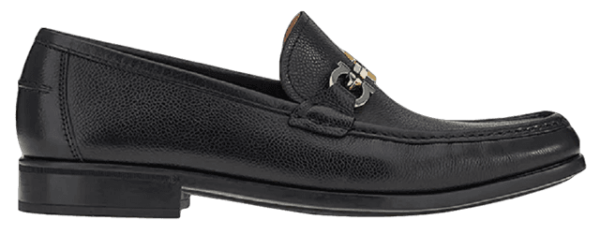 Giày Salvatore Ferragamo Moccasin Gancini 'Black' 020619-750529