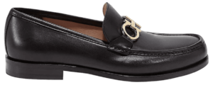 Giày Salvatore Ferragamo Moccasin Gancini 'Black' 02B715-712557