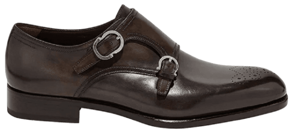 Giày Salvatore Ferragamo Double Monkstrap 'Stone' 02B141-698882