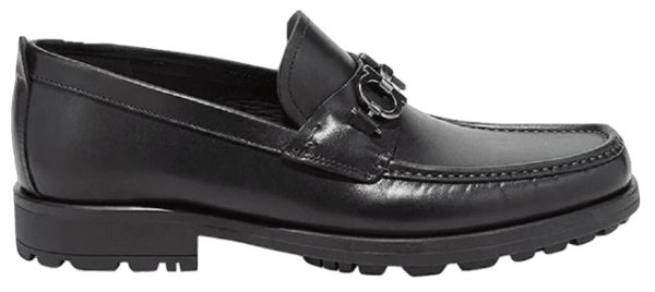 Giày Salvatore Ferragamo Moccasin Gancini 'Black' 02A515-671792