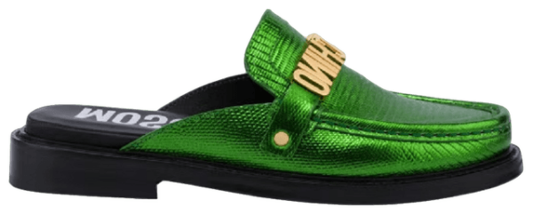 Giày Moschino Lizard Print Calfskin Open 'Green' MA10632C1EMH0850