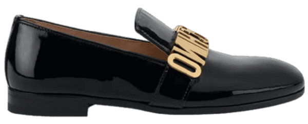 Giày Moschino Maxi Lettering Patent 'Black' MA10202C1DMB0000