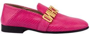 Giày Moschino Python Print Calfskin 'Fuchsia' MA10192C1EMI5604