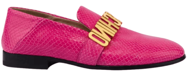 Giày Moschino Python Print Calfskin 'Fuchsia' MA10192C1EMI5604