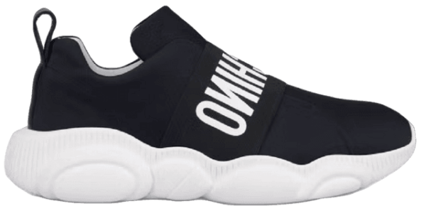 Giày Moschino Teddy Slip On With Logo 'Black' MA15073G0AMN0000