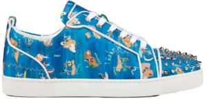 Giày Christian Louboutin Louis Junior Spikes 'Bianco' 3220149-J322