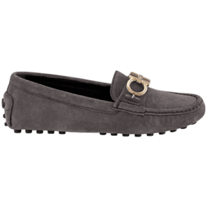 Giày Salvatore Ferragamo Berra Gancini Moccasin 'Grey' 035153-718585