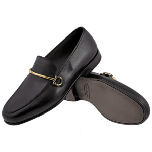 Alternative view of Giày Salvatore Ferragamo Moccasin Gancini 'Black' 020358-745804