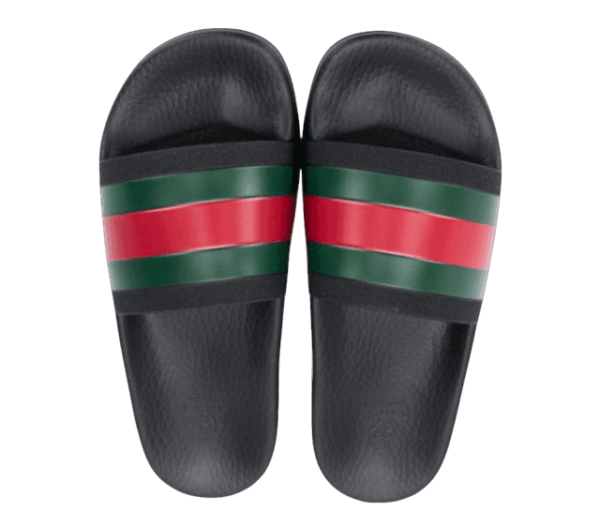 Dép Gucci Web Rubber Slide 429469 GIB10 1098 - Ảnh 6