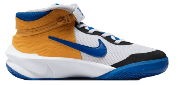 Giay Nike Team Hustle D 10 Flyease GS 'White Blue Yellow' DZ2760-141