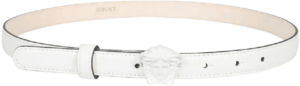 Thắt Lưng Versace La Medusa Leather Belt White DCDI145-DVTFN-1W04V