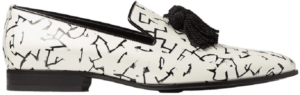 Giày Jimmy Choo Eric Haze 'White Black' EHPFOXLEYZUT000078