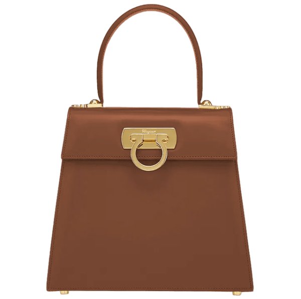 Tui Salvatore Ferragamo Iconic Top Handle 'Brown' 212268-749182