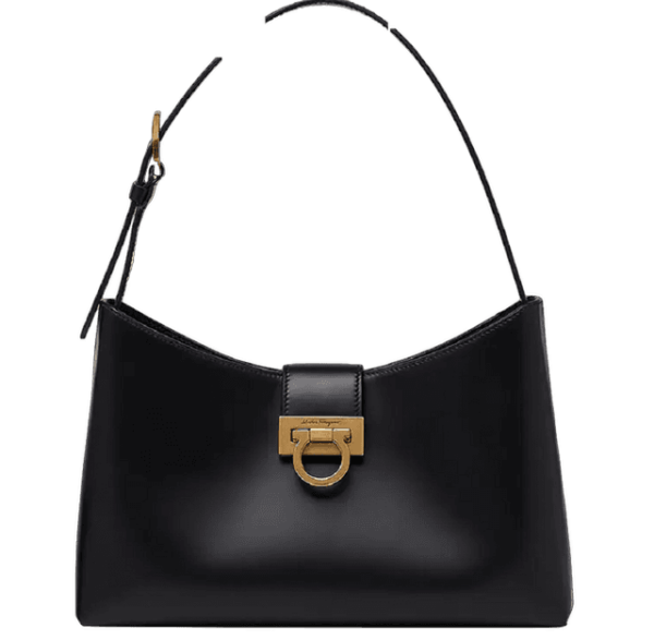 Tui Salvatore Ferragamo Trifolio Shoulder Bag 'Black' 210926-745035