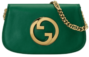 Tui Gucci Blondie Shoulder Bag 'Emerald Green Leather' ‎699268-UXX0G-3120