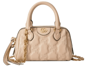 Tui Gucci GG Matelasse Leather Top Handle Bag 'Beige' 702251-UM8HG-9500