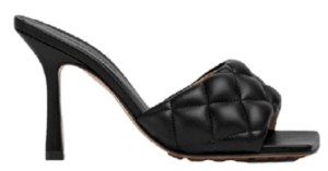 Giày Cao Gót Bottega Veneta Padded Mule 'Black' 592015VBRR01000