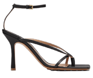 GIày Cao Gót Bottega Veneta Stretch Strap Sandal 'Nero' 608835VBSF01000