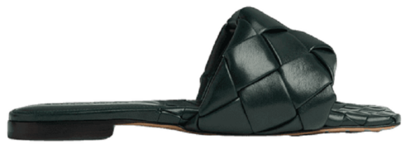 Dép Bottega Veneta Lido Flat Sandal 'Inkwell' 608853VBSS04615