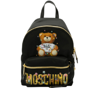 Balo Moschino Christmas Teddy Logo Print 'Black' A-7699-8260-155